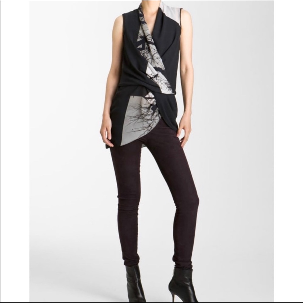 Helmut Lang Tree Collage Top